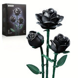 three black roses