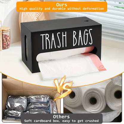 Garbage Bag Dispenser Kitchen Organizer Wall-Mount or Under-Sink Rack in Single or Dual Compartments