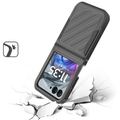 Phone Case Navy Dual-Layer PC and TPU Cover for Motorola Razr 2024 in a Single-Color Configuration