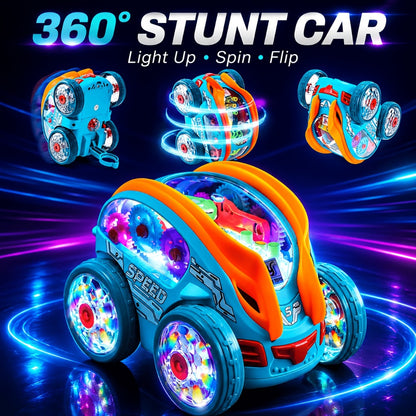 Dump Truck Toy Car with Colorful LED Lights & Music, Auto Rolling Construction Vehicle Toy for Toddlers Kids Ages 2+