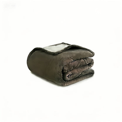 Flannel-Labeled Wearable Blanket Hoodie with Front Pocket and Ten Standard or Extended Color Styles