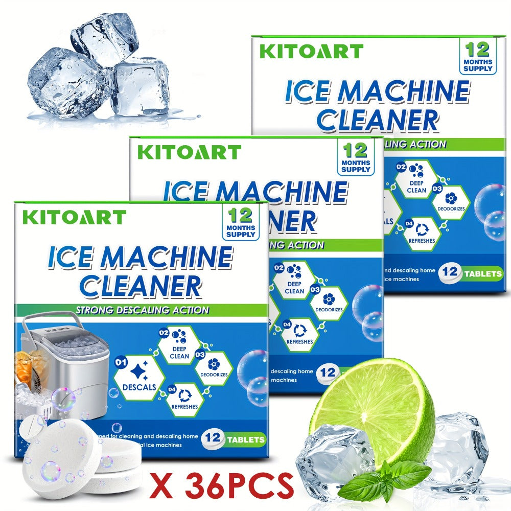 Ice Maker Cleaning Tablets Descaler 12/24/36 Pack for Entryways, Bedrooms and Living Spaces