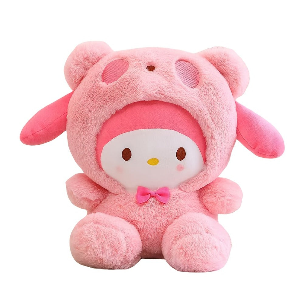 Plush Toy Big-Eared Puppy Character Doll in White, Blue Jade or Pudding Color Styles for Collecting