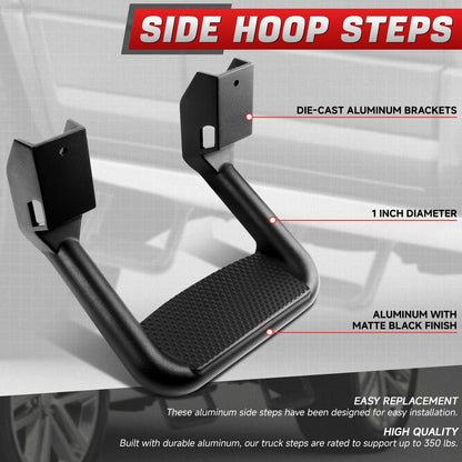 Aluminum Side Step Pad for Truck SUV – Universal Fit, 350 lbs Capacity, Non-Slip, Fits Chevy GMC Ford Dodge Ram Toyota Nissan Pickup