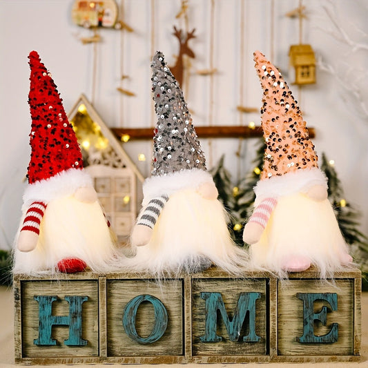 Decorative Figurines Set of 3 Holiday Home Decor Collectible Statues for Living Room Bedroom Office Shelf Christmas Birthday Mothers Fathers