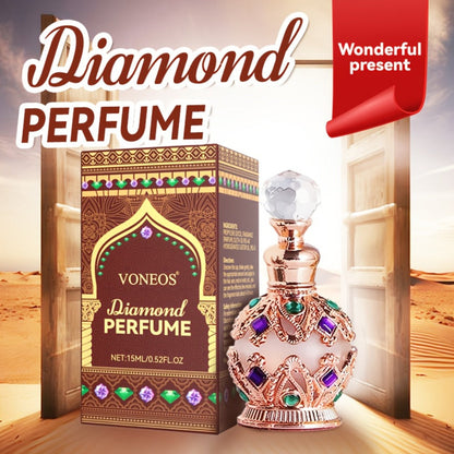 Arabian Perfume for Women Diamond Bottle EDT, Ocean Flower Vanilla Musk Fragrance Spray, Diamonds Woody & Diamond Crown Styles
