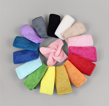 Eighteen-Piece Bath Towel Set with Four Bath Towels, Four Hand Towels and Ten Washcloths in 16 Colors