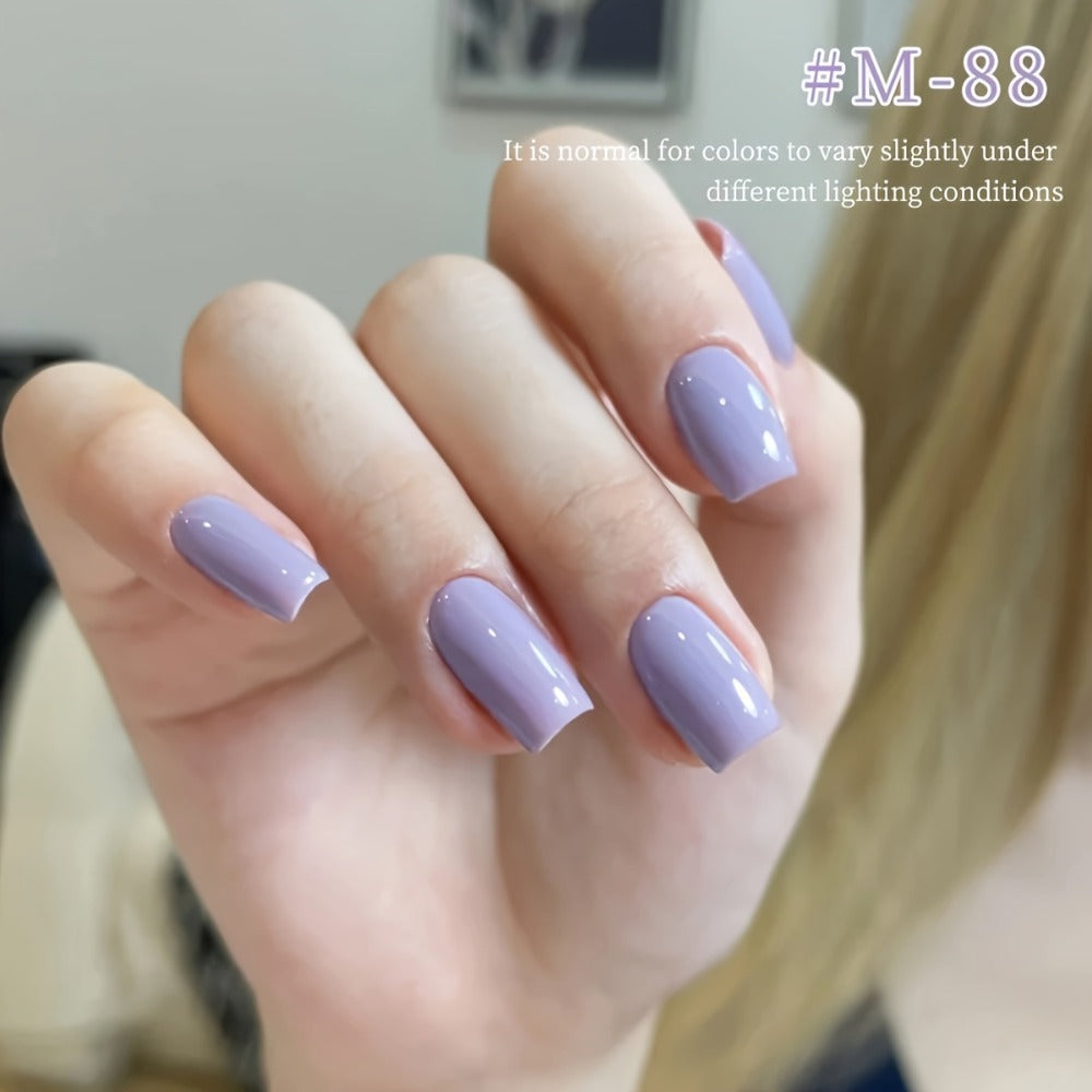 Gel Nail Polish 6-Color Electroplating-Finish Set with Shades M88-M93 in 0.51oz Bottles and UV/LED Soak-Off Cure