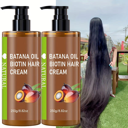Batana Oil for Hair Growth 250g, Unrefined Cold-Pressed Honduran Batana Oil, Dry Damaged Hair, Enhances Shine