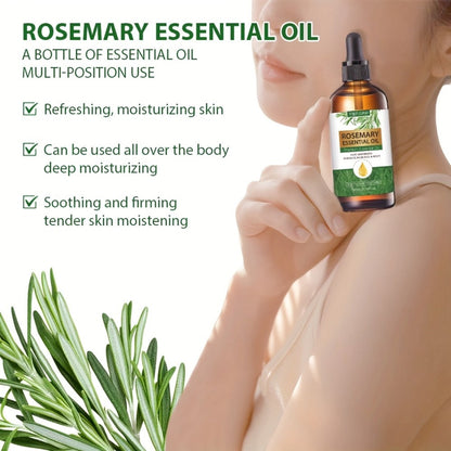 Essential Oil Rosemary External-Use Dropper Bottle with 1-Piece, 2-Piece or 1.01oz Available Options