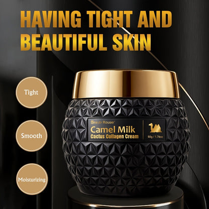 Camel Milk Cactus Collagen Face Cream 50g with Retinol Hyaluronic Acid Vitamin E Day Night Skincare All Skin Types