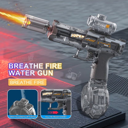 Electric Water Gun Large for Kids & Adults, High-Power Squirt Blaster for Pool Beach Lawn Backyard Summer Water Battle