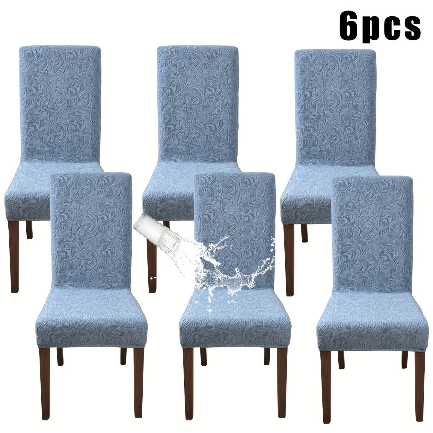 Stretch Dining Chair Covers Set of 4/6 – Plant Print Slipcovers for Dining Room Kitchen Chairs, Elastic Parsons Chair Protector, Home Decor