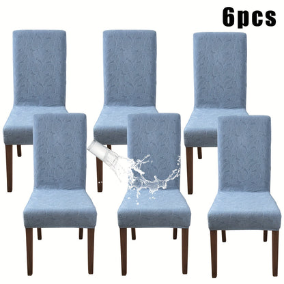 Stretch Dining Chair Covers Set of 4/6 – Plant Print Slipcovers for Dining Room Kitchen Chairs, Elastic Parsons Chair Protector, Home Decor