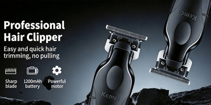 Hair Clipper Kemei KM-2299 Cordless Trimmer with USB Charging, Six Guide Combs and 180-Minute Runtime