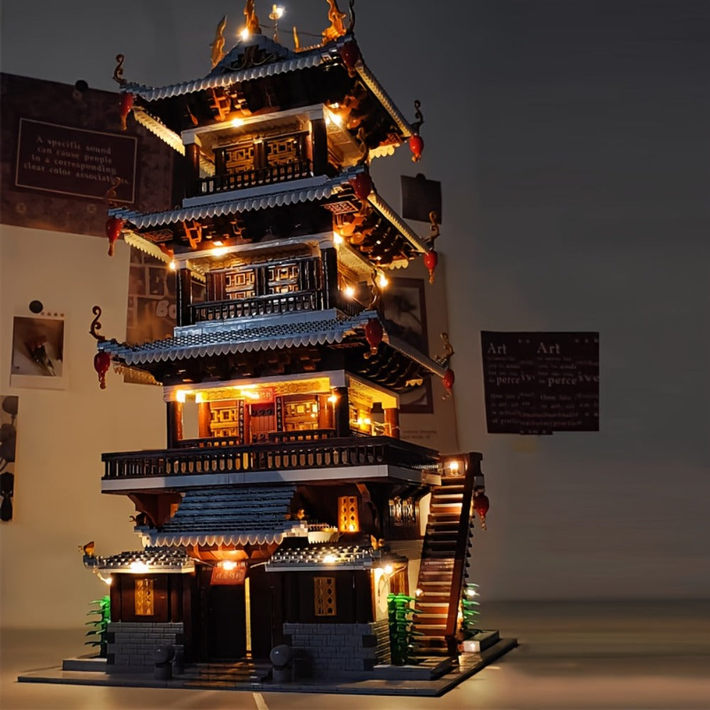 Ancient Chinese Palace Building Blocks Set 6134 Pcs – Heavenly Fairy Mirror Architecture Mini Brick Expert Level Display Model Adults Home