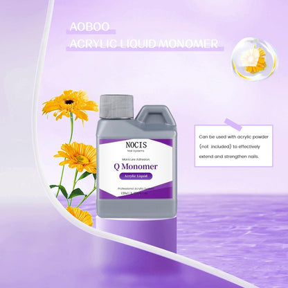 Unscented Acrylic Liquid Monomer 120ml Portable Bottle for Home and Salon Manicures, with the Listed Configuration
