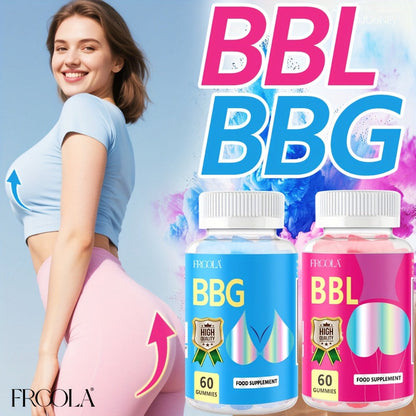 BBL Gummies for Women Butt Enhancement 60 Count Strawberry Flavor for Bath Time, Home Spa and Personal Care
