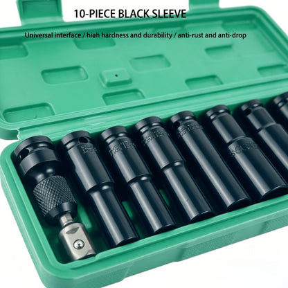 1/2 Inch Deep Impact Socket Set – Chrome Vanadium Steel for Tire Removal, Mechanical Repairs & Car Maintenance | Compatible with Electric
