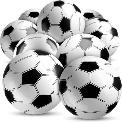 Bulk Inflatable Soccer Balls 16 Inch Colorful Outdoor Footballs Set with the Listed Color, Size or Set Options for Everyday Use