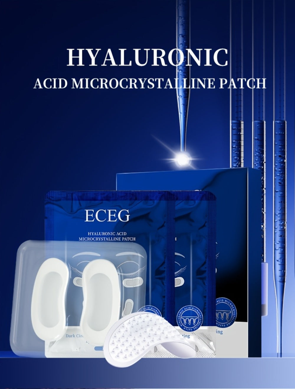 Hyaluronic Acid Dissolving Under Eye Patch Set, Three Boxes for a Hydrating Eye Care Routine