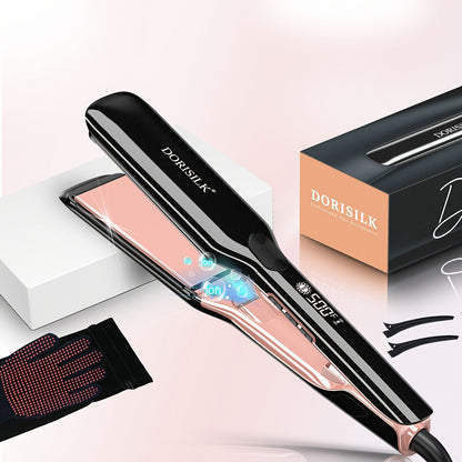 Plasma Ionic Hair Straightener with 500°F LCD Controls, 60-Minute Auto-Off and 1inch or Black Options