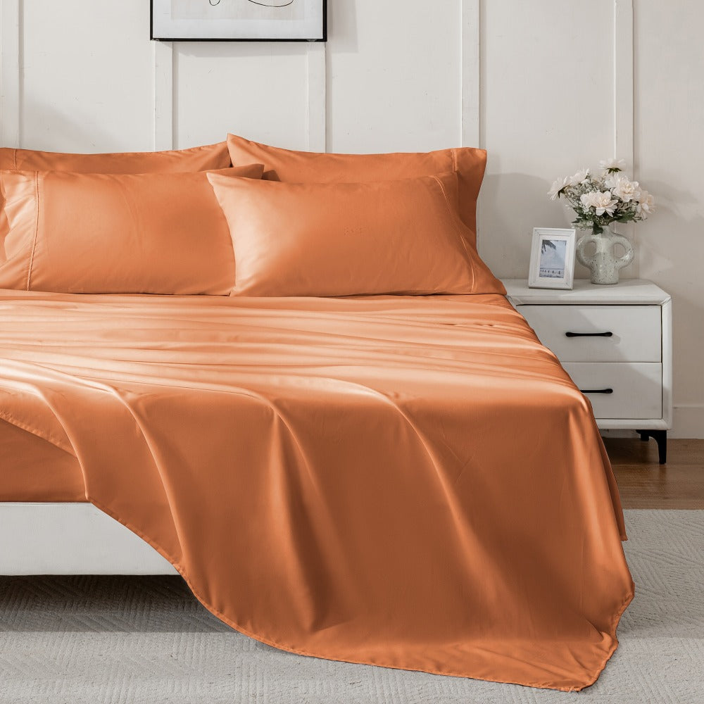 Bed Sheet Set Sanded Microfiber with 40–44 cm Pocket, Machine-Washable Care and Twenty-Plus Colors