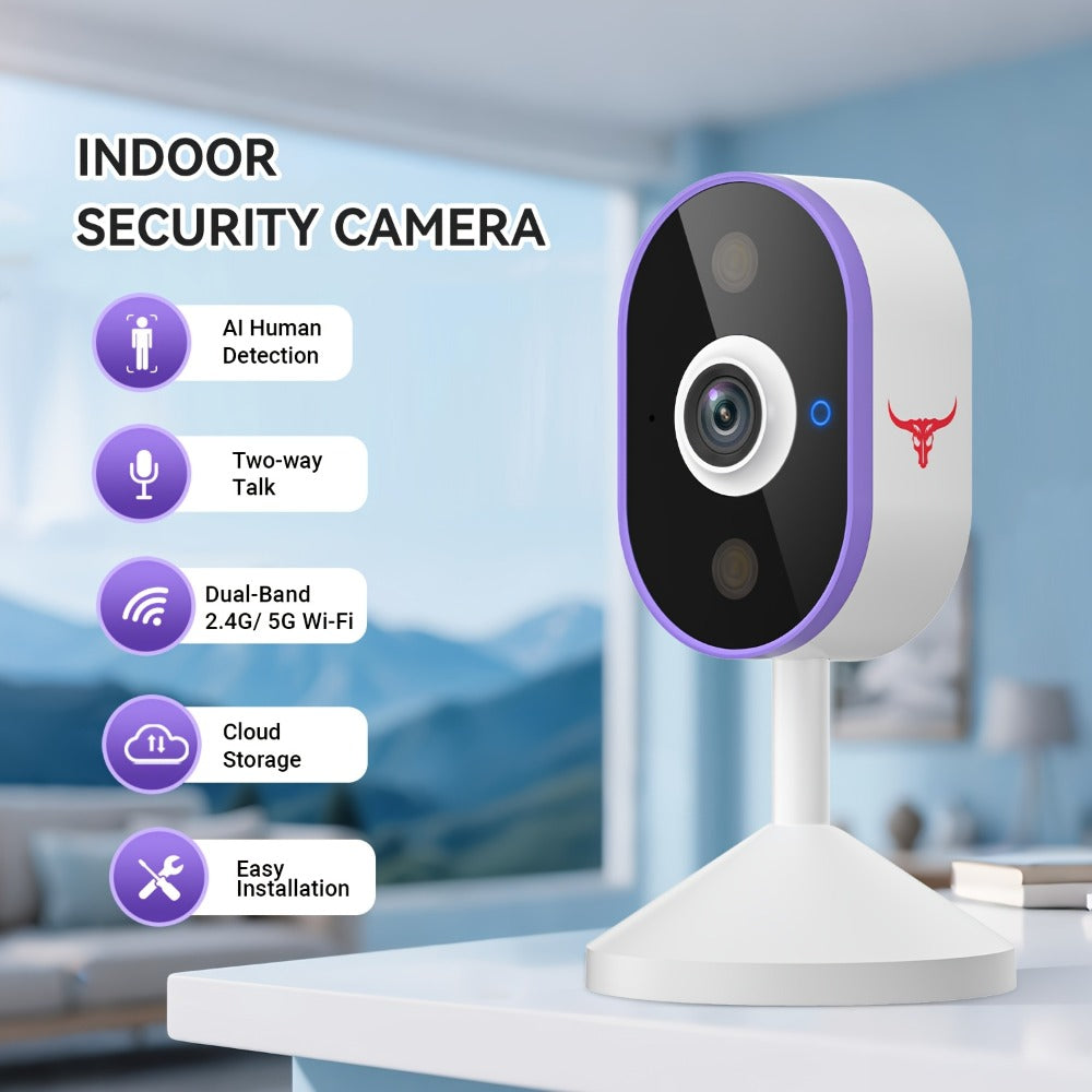 Video Doorbell 2K Wireless Camera with Night Vision, Two-Way Audio, Rechargeable Power and Local Storage Support