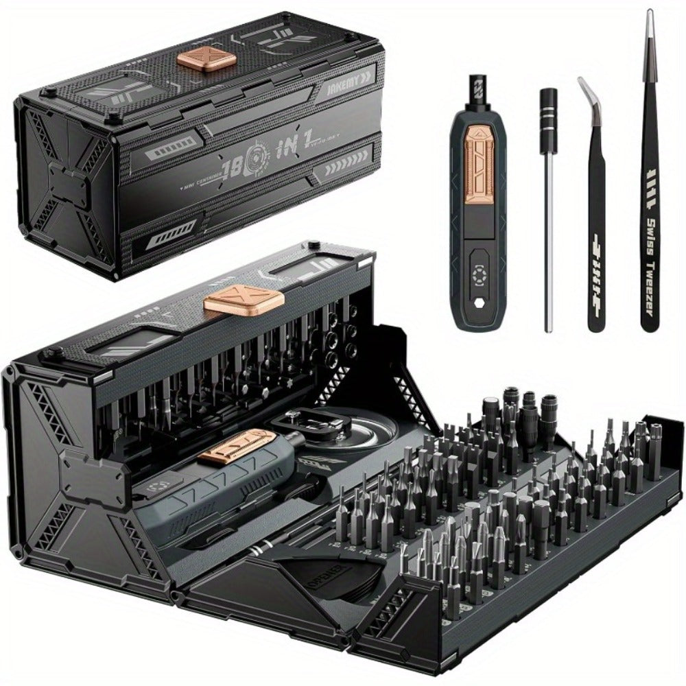 180-in-1 Precision Screwdriver Set, Magnetic Professional Kit for Laptop, Phone, Camera, Tablet, Game Console & Glasses