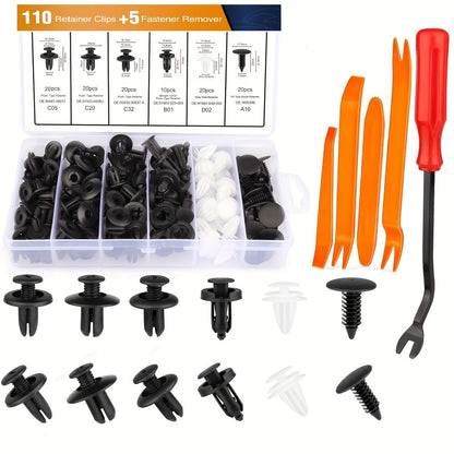 Car Trim Removal Tool Kit – Scratch-Free Plastic Pry Tool Set for Door Panels, Dashboards, Clips, Moldings & Interior Trim