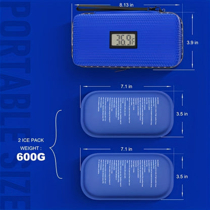 Insulin Cooler Travel Case Refrigerated Medication Case Temperature Display Wristband for Entryways, Bedrooms and Living Spaces