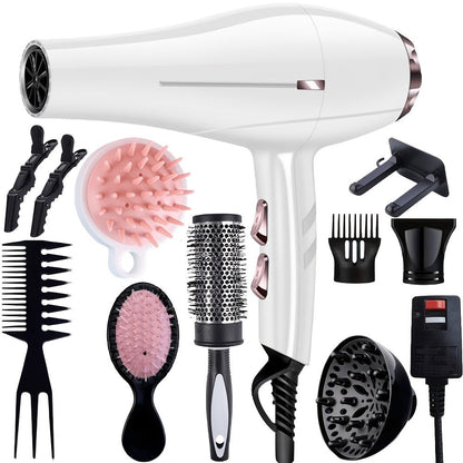 Handheld Hair Dryer with Six Color and Accessory-Package Selections, Rear Intake and Inline Plug Control
