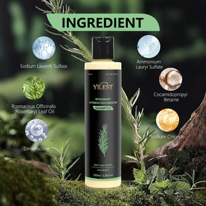 Rosemary Shampoo for Hair Growth & Volume – Enriched with Rosemary Extract, Amino Acids & Plant Squalane | Strengthening