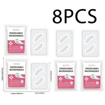Microneedle Patches Hyaluronic Acid Niacinamide Dissolving Face Patches for Forehead Smile for Entryways, Bedrooms and Living Spaces