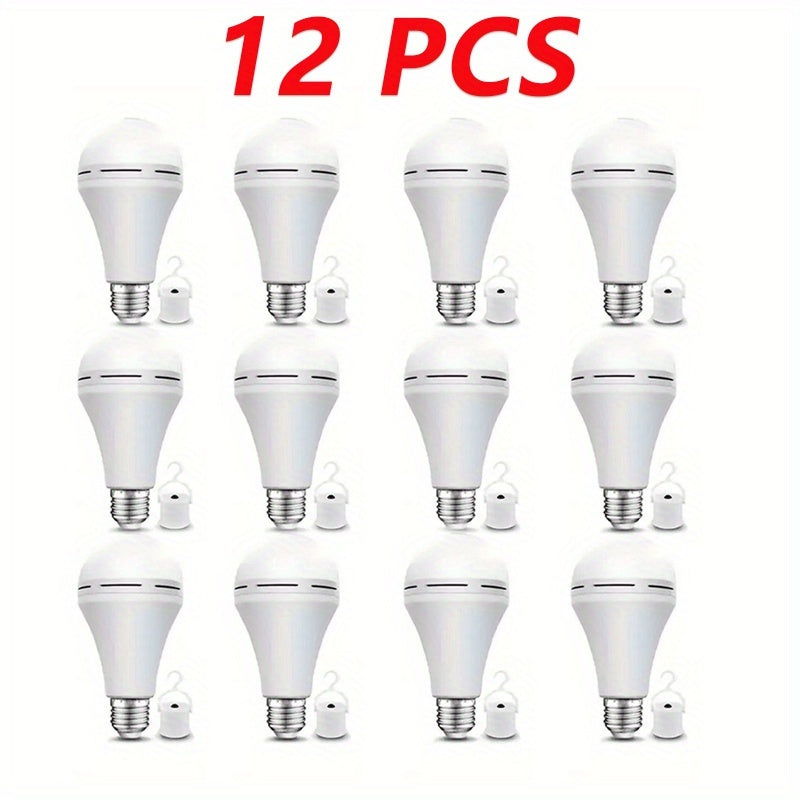 Emergency Light Bulb for Power Outages 2000mAh Rechargeable LED 6000K with Backup Battery, Auto-On Failure Detection