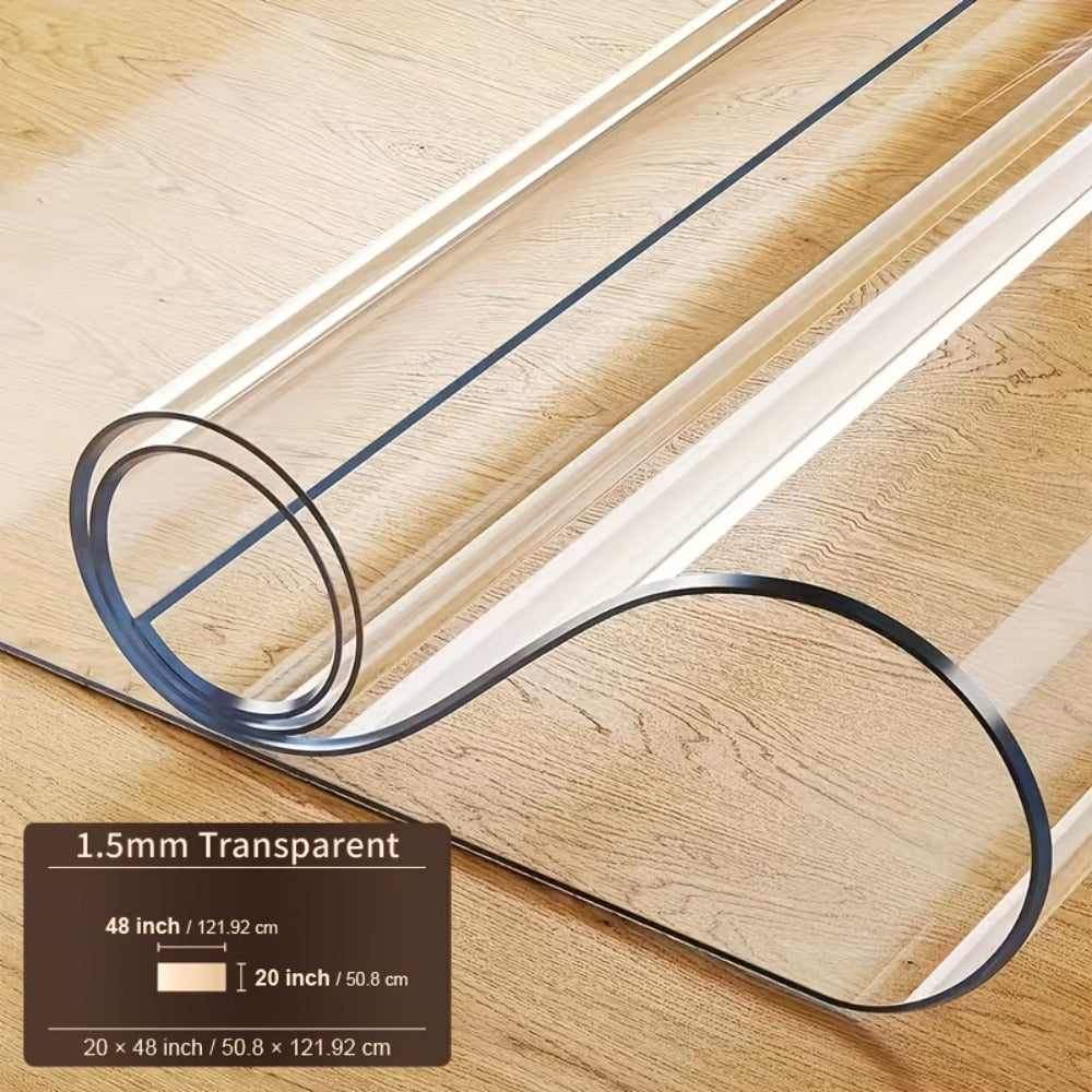 Tablecloth Clear PVC Protector in 1.5mm Thickness with 35 Rectangle and Square Size Options