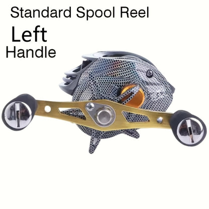 Lightweight Baitcasting Reel with Magnetic Brake System – 22LB Max Drag, Ergonomic Handle, Saltwater Freshwater Fishing Reel for Bass Trout