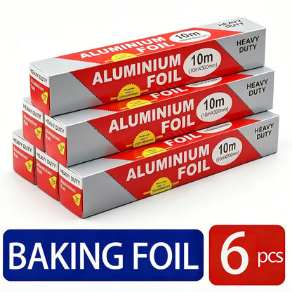 Aluminum Foil Rolls Heavy Duty – Thick Tin Foil for Baking, Grilling, BBQ & Food Wrapping, Disposable Kitchen Foil for Restaurants & Home