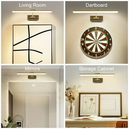 Picture Light 16 Inch Wireless Battery Powered LED Wall Light 6000mAh Rechargeable Remote for Entryways, Bedrooms and Living Spaces