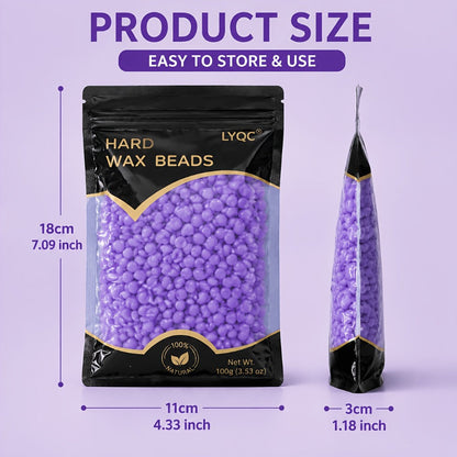 Hard Wax Beads for Hair Removal Full Body 1000g/2000g – Professional Waxing Kit with 20 Applicator Sticks