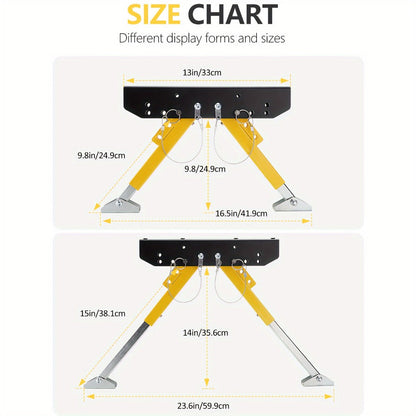 RV Step Stabilizer Kit – Adjustable Foldable Ladder Support for 5th Wheel, Travel Trailer & Motorhome, Eliminates Bounce