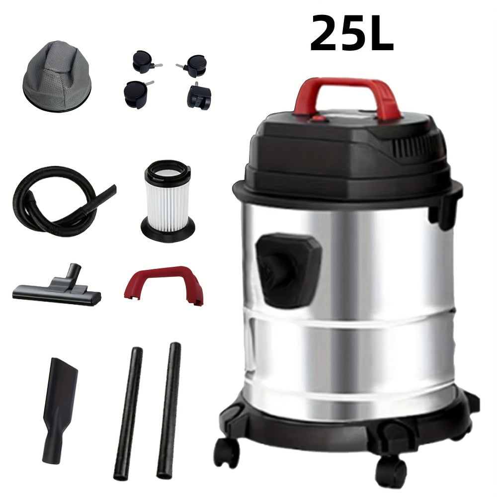 Wet Dry Vacuum Cleaner High-Power Bucket Type 5.28 to 6.6 Gallon Super Suction for Car and Home Dual-Use Cartridge Filter 40dB Quiet Motor