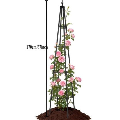 Steel Garden Trellis Arch 7ft PE-Coated Climbing Plants Vegetables