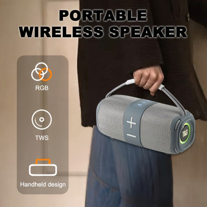 Portable Bluetooth Speaker TG668 Model with IPX4, LED Breathing Light, TWS, FM, USB, TF and AUX