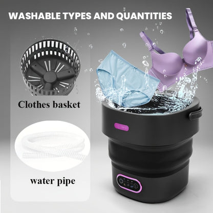 Portable Washing Machine Foldable Mini Washer Large for Underwear Socks Baby Clothes Apartment Dorm Travel Camping