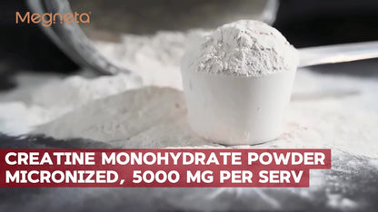 Micronized Creatine Monohydrate 5000mg Powder 300g 60 Servings, No Artificial Sweeteners or Flavors