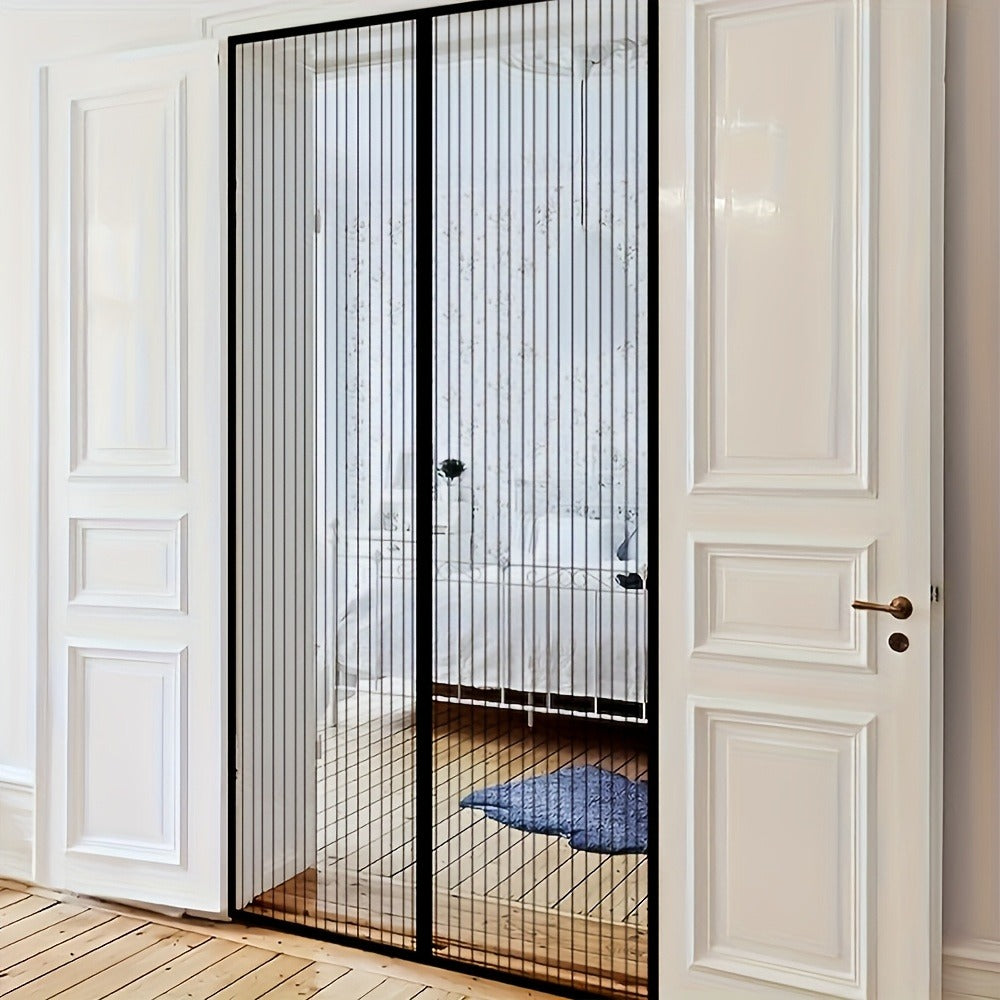 Magnetic Screen Door, Retractable Mesh Door Curtain, Pet-Friendly & Insect Proof, Auto-Close Magnetic Closure for Patio