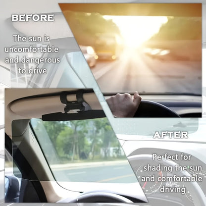 Car Visor Extender Polarized UV400 Anti-Glare | Clip-On Adjustable Sun Visor Extension, Blocks Blinding Sun & Headlight Glare