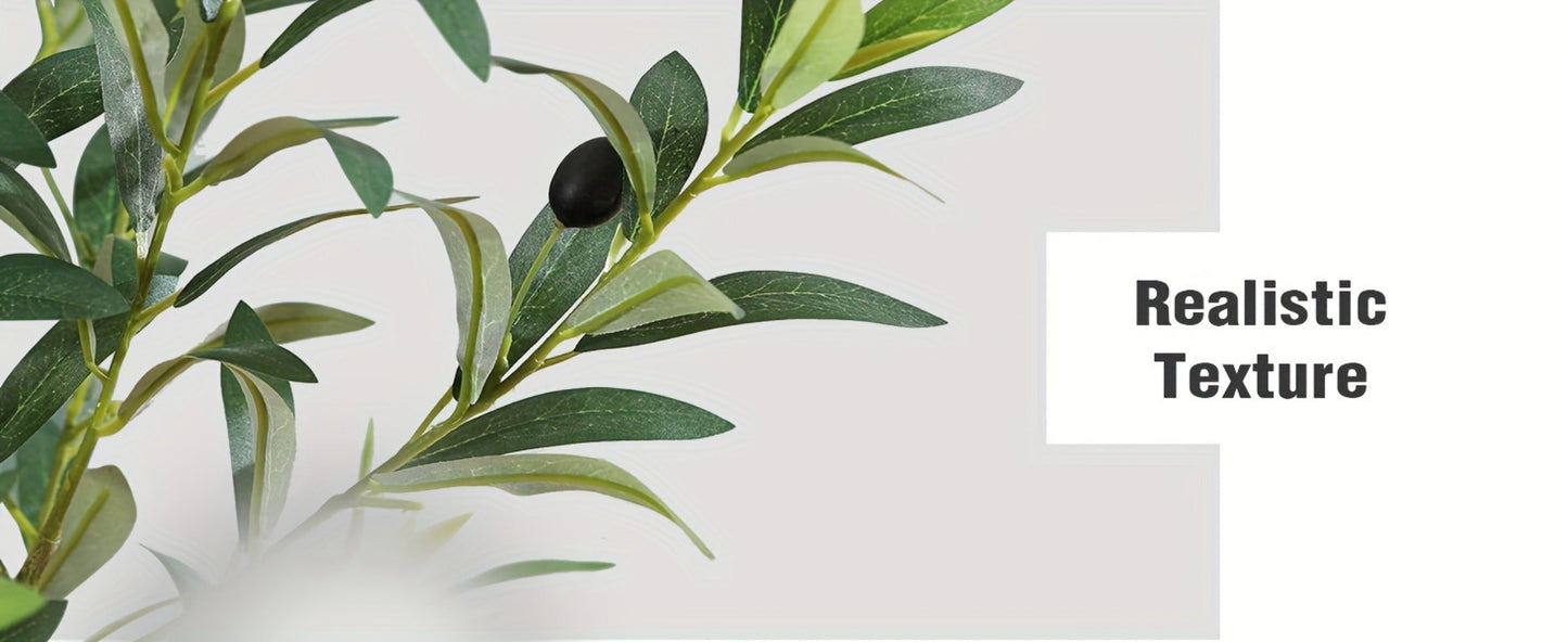 Artificial Olive Tree with Black or White Pot in 6 and 8 Foot Height Checkouts for Indoor Decor