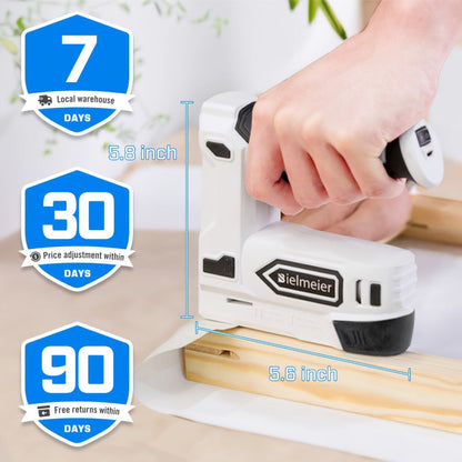 Cordless Stapler Brad Nailer 2-in-1 4V / 20V No Compressor, with Battery, Charger & 1600pcs Nails & Staples